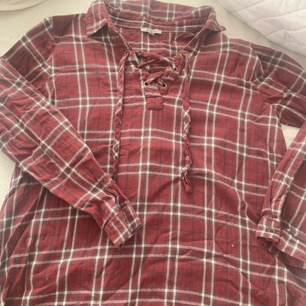 Plaid Tunic Top